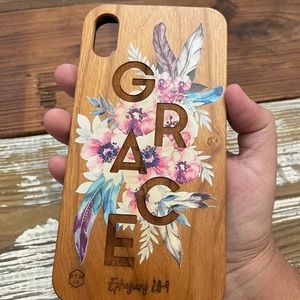 iPhone XS Max wood carved case brand prone to wonder